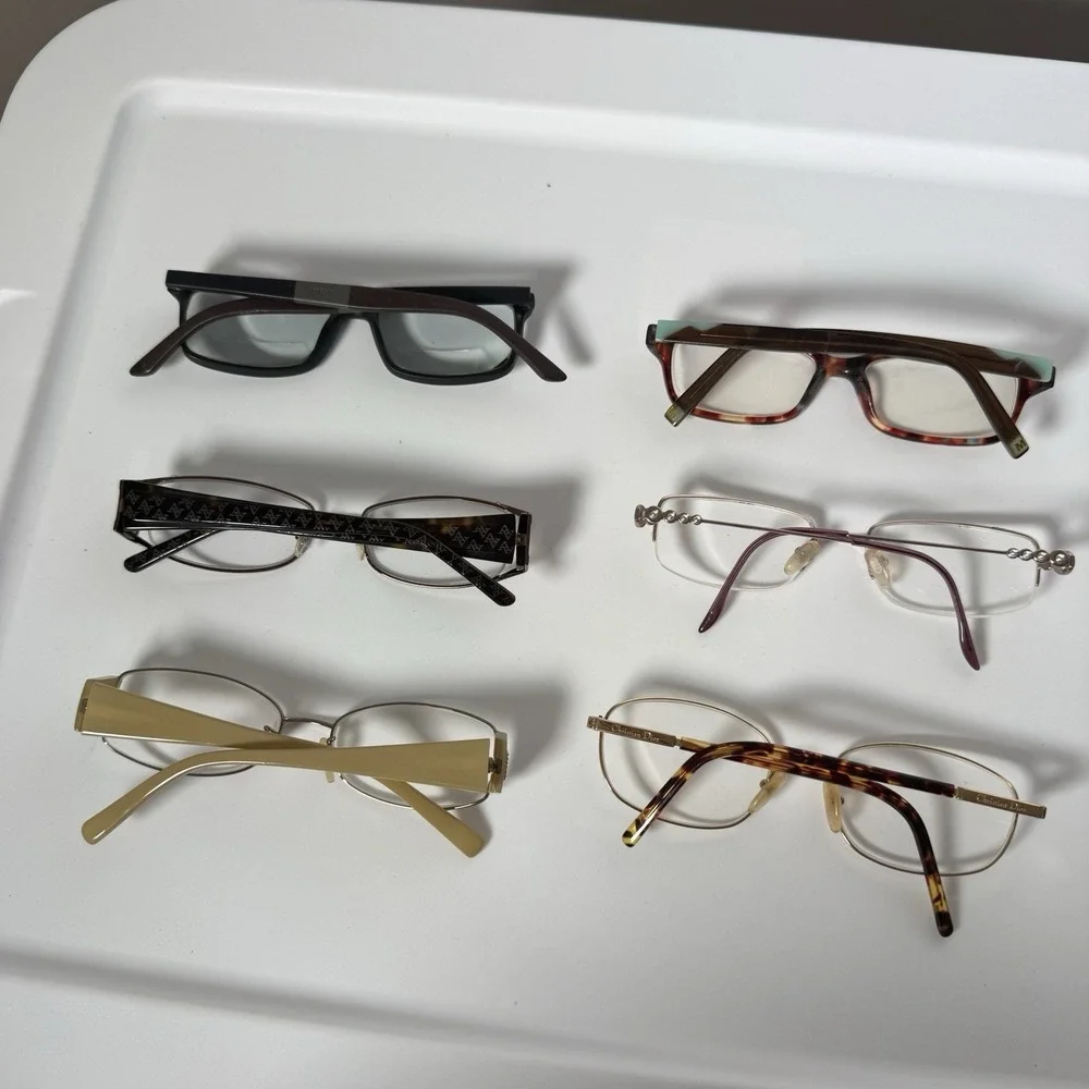 Vintage Eyeglasses Frames Bundle Of 6 - Fendi, Christian Dior, More